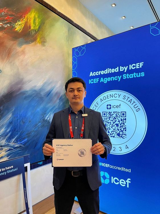 ICEF akkreditatsiya sertifikati